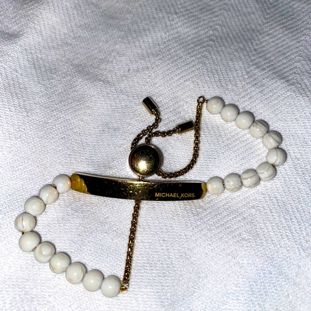 Michael Kors White and Gold bracelet
